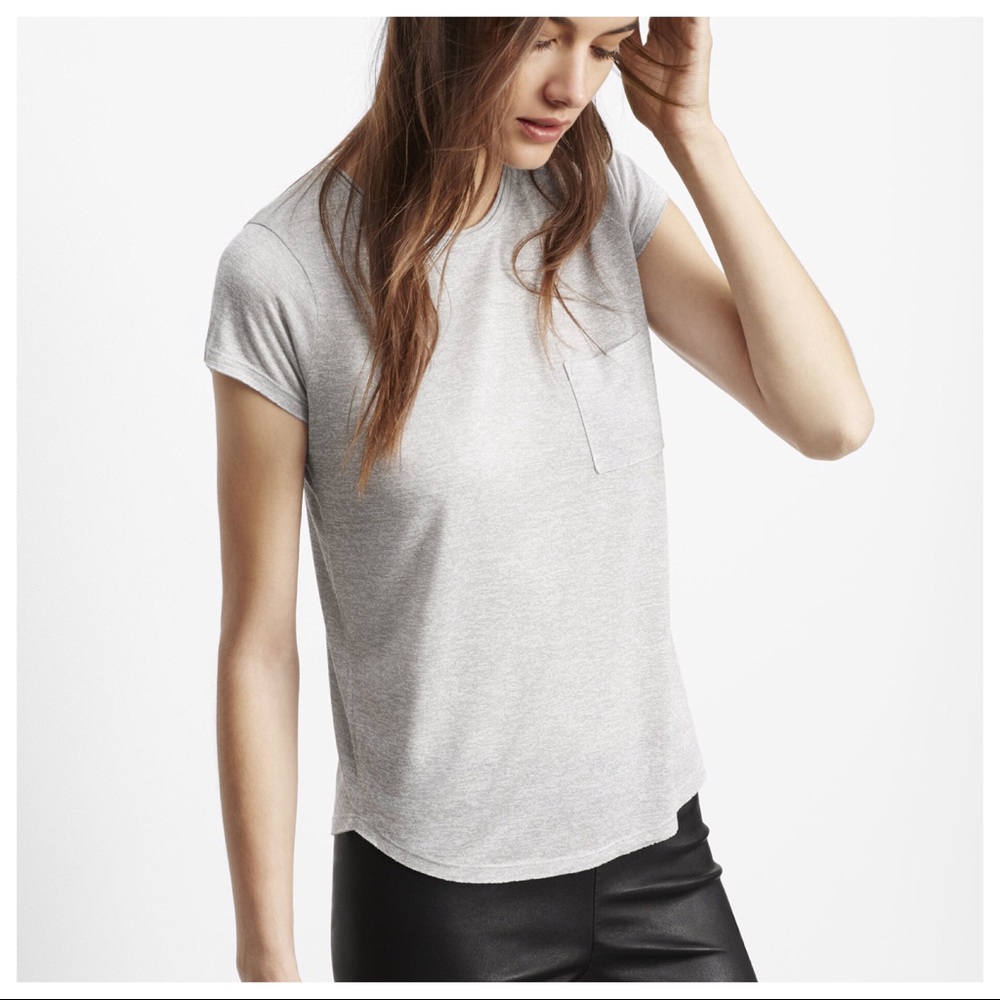 Vince Raw Edge Crewneck Tee